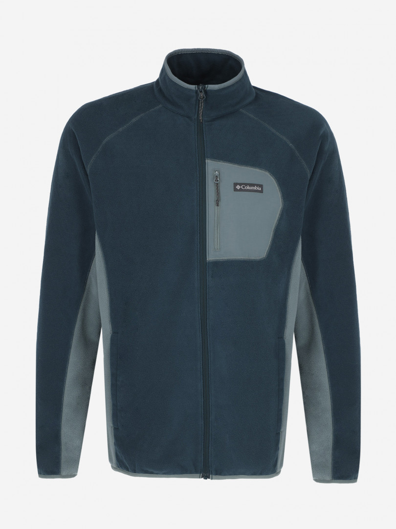 фото Джемпер флисовый мужской columbia m outdoor tracks full zip, синий