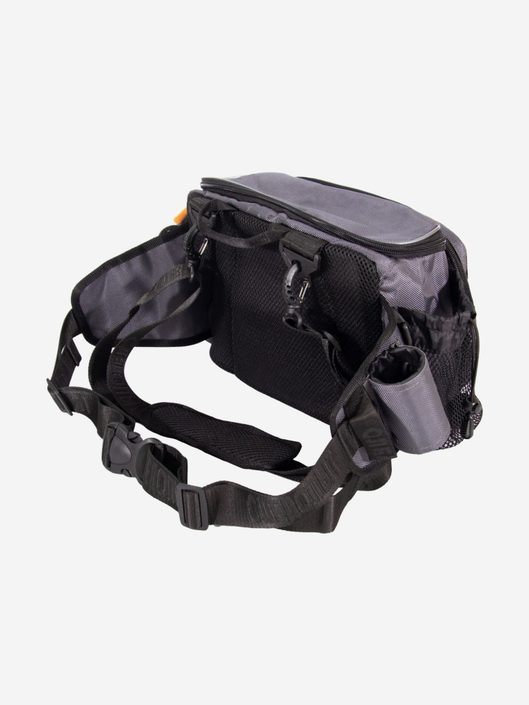 Сумка рыболовная Следопыт Fishing Hip Bag T2, 27х23х17 см, цвет серый.