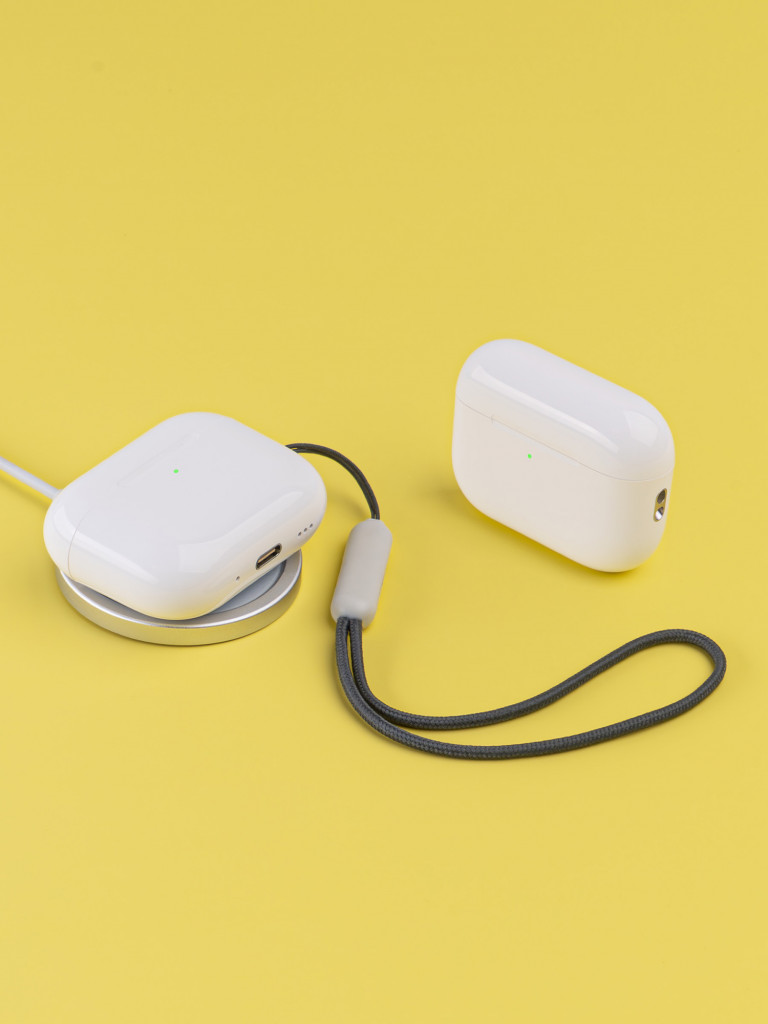 Беспроводные наушники с микрофоном Air Pro 4, шумоподавление ANC, bluetooth 6.0, 300 мАч, Qi