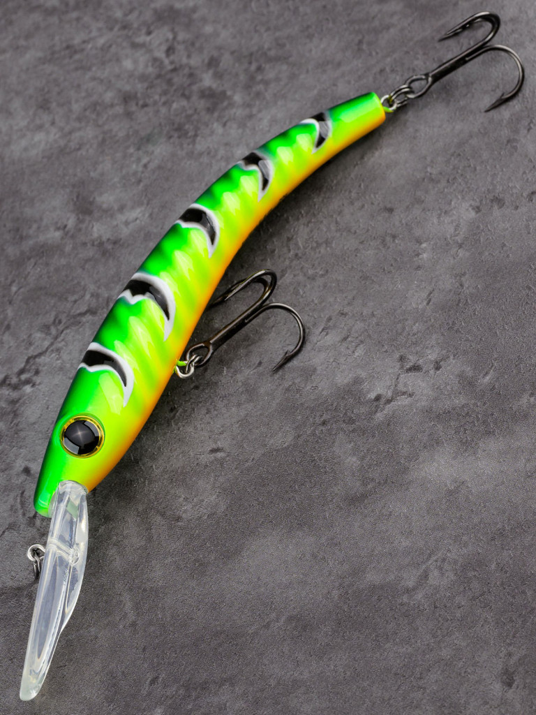 Воблер Akara Deep Snoop 120F минноу плавающий для троллинга на щуку, судака, сома 20гр A107