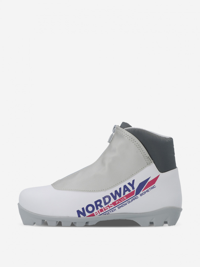 фото Ботинки для беговых лыж женские nordway bliss plus nnn, белый