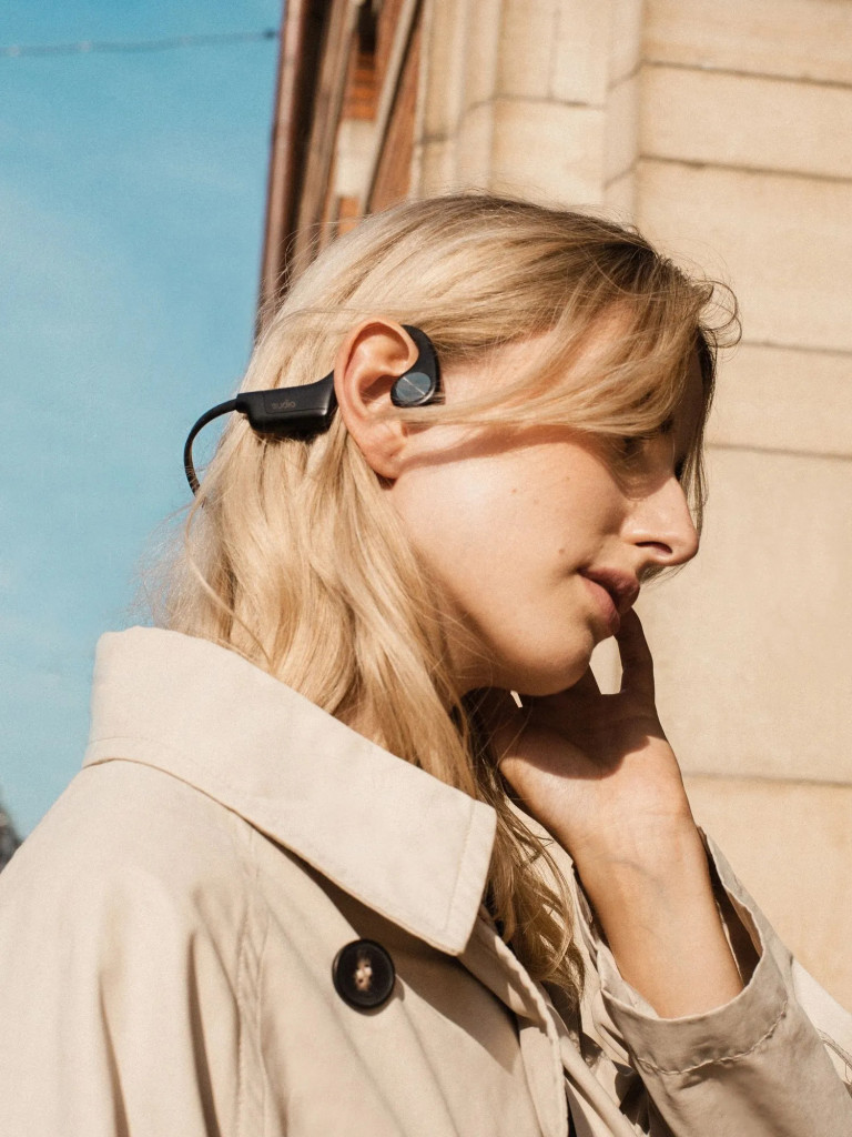 Беспроводные наушники с костной проводимостью Sudio B4 Bone Conduction Earphones, цвет: черный