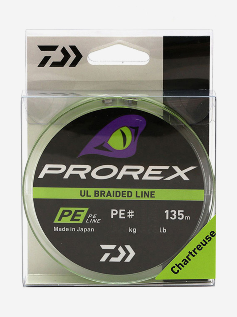 Шнур DAIWA Prorex Ul Finesse Braid 135м Chartreuse 0,08мм 1,75кг