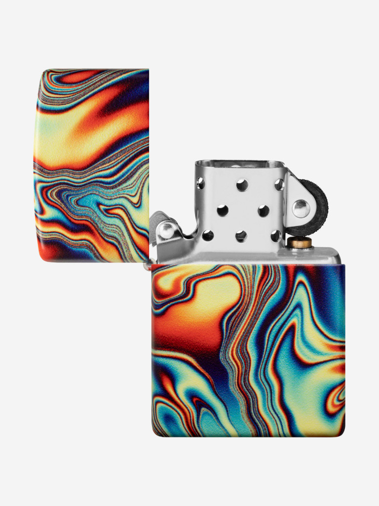 Зажигалка Zippo Colourful Swirl Glow In The Dark Green