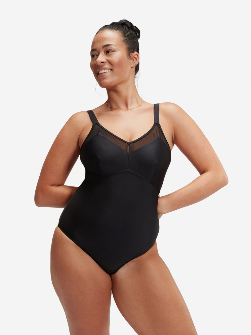 фото Купальник женский speedo mesh detail, черный