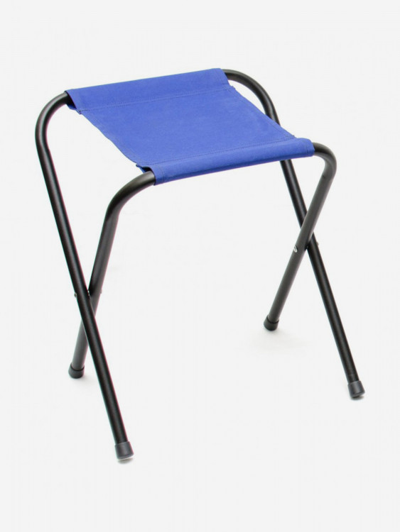 Табурет складной Стандарт П-образный (рамка в рамку) сталь 16 мм, цвет синий Кедр