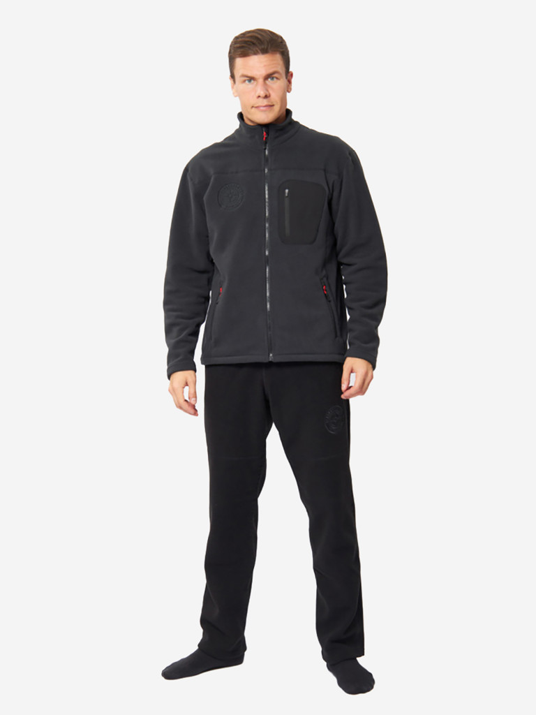 Флисовый комплект мужской Royal Fish серый для рыбалки и охоты