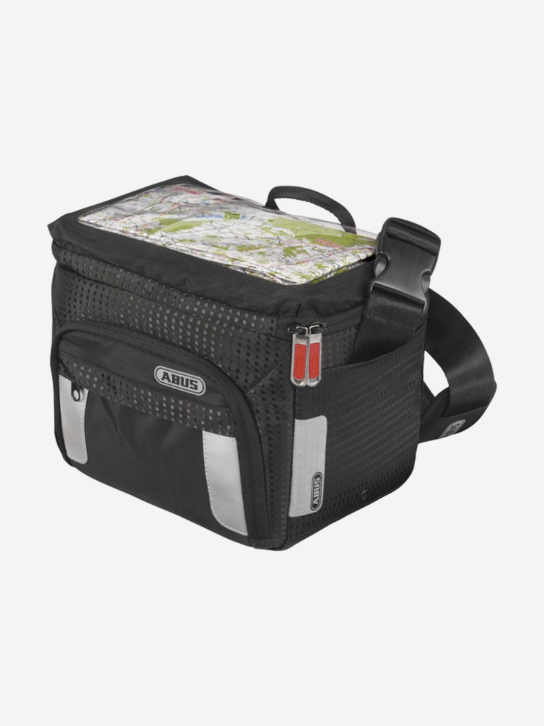 Велосумка унисекс ABUS ST 2450 KF ORYDE, на руль, черная, 0,5 л