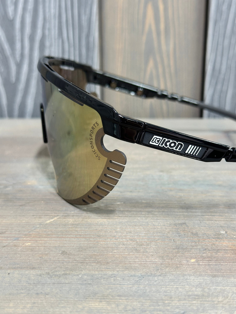 Очки спортивные Scicon AeroWing Lamon оправа Black Gloss линза SCNPP Multimirror Bronze