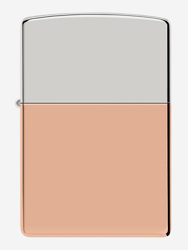 Зажигалка бензиновая ZIPPO 48694 Bimetal Case Lighter - Sterling Silver Lid