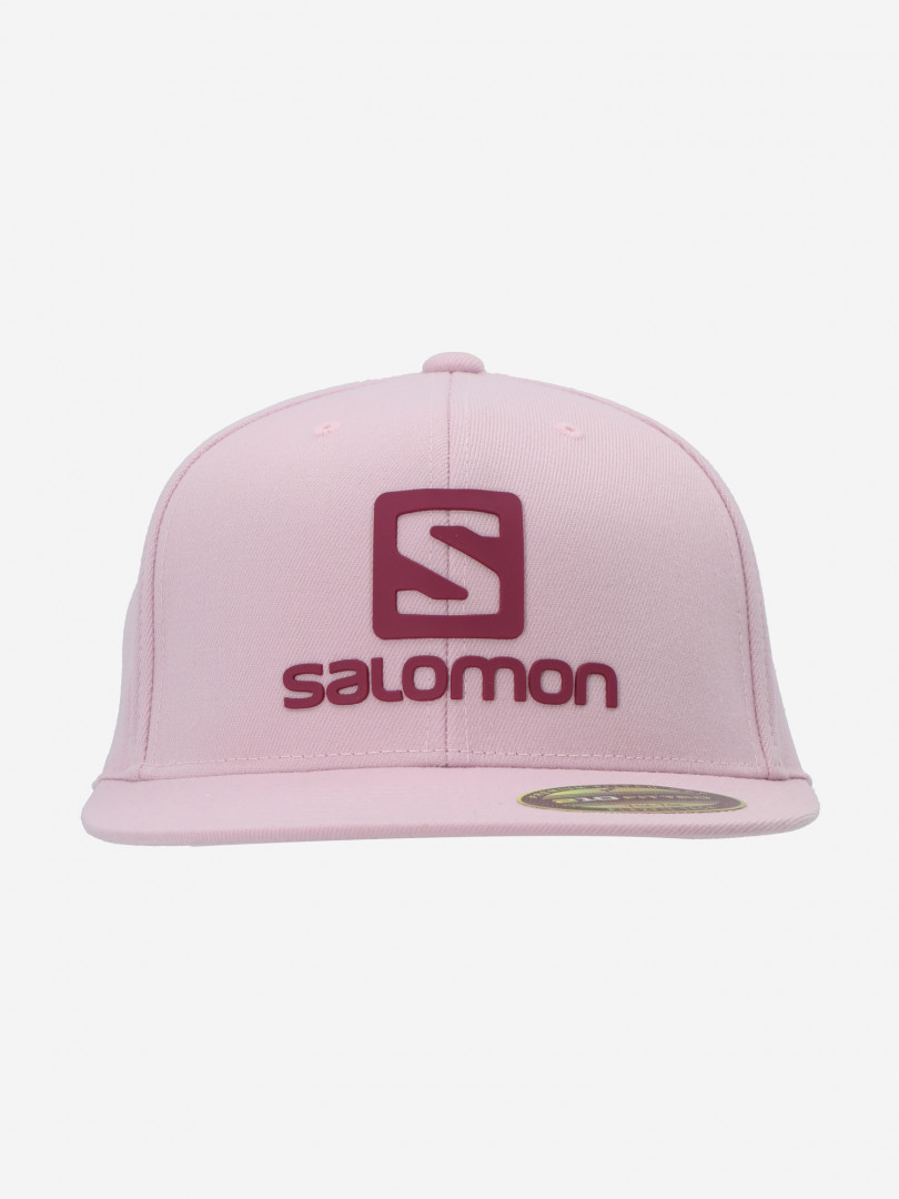 фото Бейсболка женская salomon logo flexfit, розовый