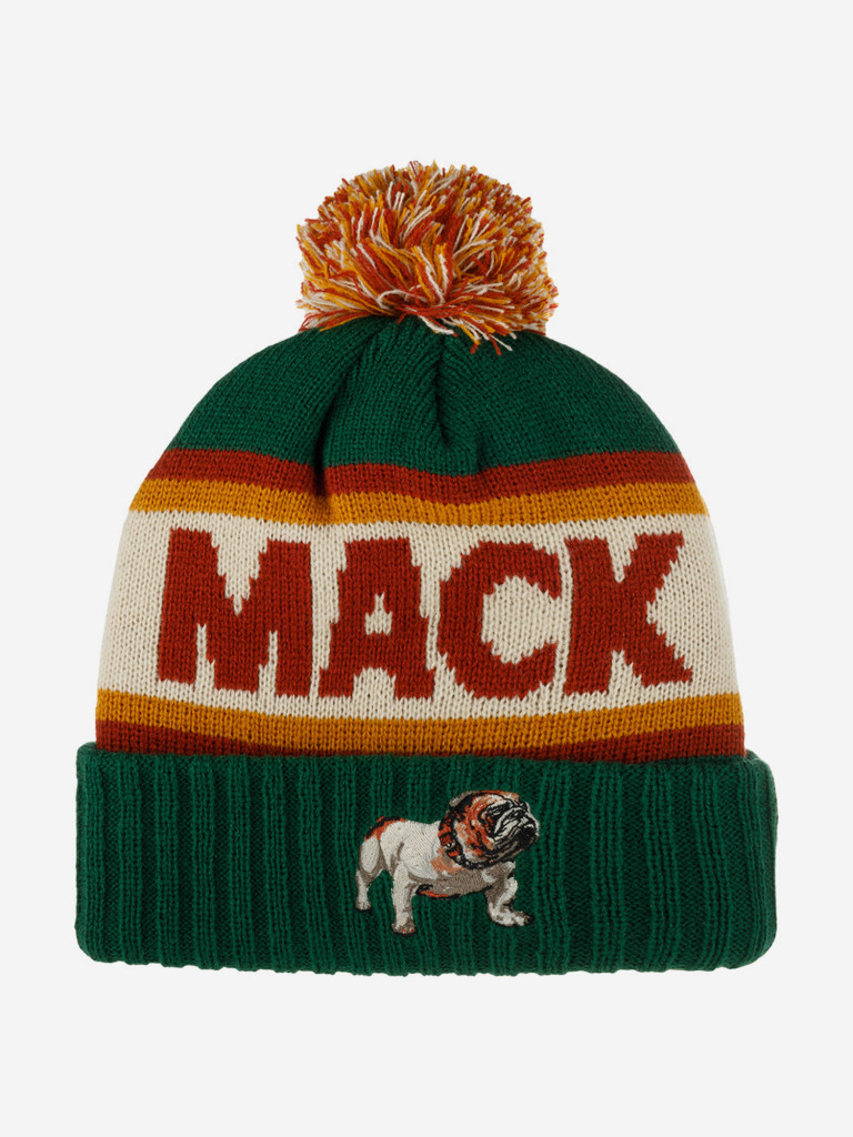 Шапка с помпоном AMERICAN NEEDLE 23012A-MACKT Mack Truck Pillow Line Knit (зеленый)