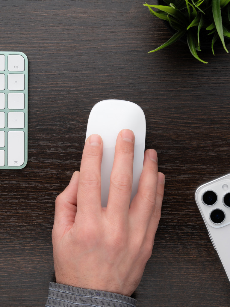 Мышь беспроводная Deppa Neo Mouse, Bluetooth 5.1, 500 мА-ч с сенсорной прокруткой