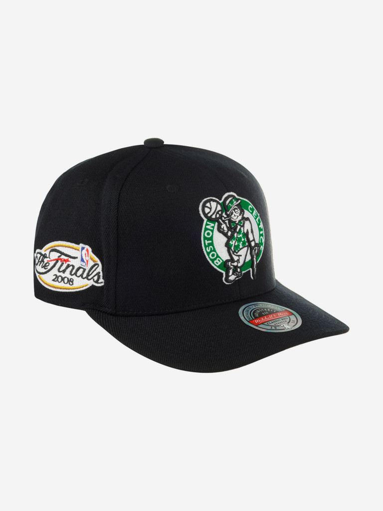 Бейсболка с прямым козырьком MITCHELL NESS HHSSINTL1265-BCEBLCK Boston Celtics NBA (черный)