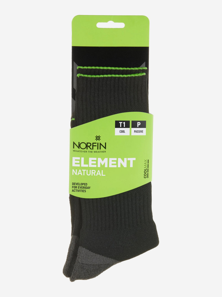 Термоноски Norfin T1P ELEMENT NATURAL CREW для рыбалки и охоты