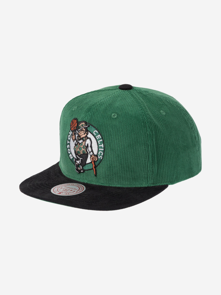 Бейсболка с прямым козырьком MITCHELL NESS HS10402-BCEGREN Boston Celtics NBA (зеленый)