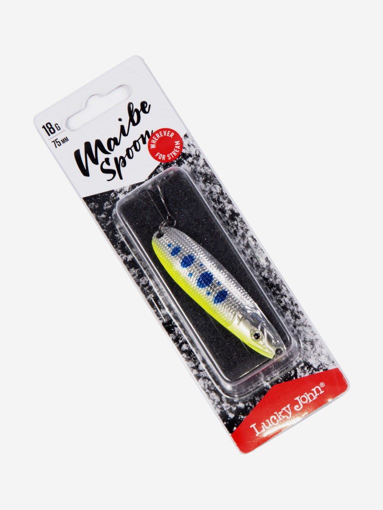 Блесна колеблющаяся Lucky John MAIBE SPOON, длина 75 мм, вес 18 г
