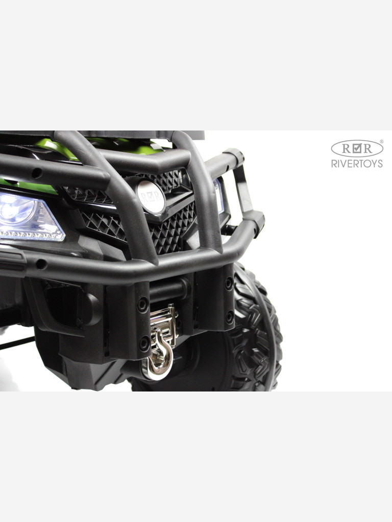 Детский электроквадроцикл RIVERTOYS T001TT 4WD зеленый