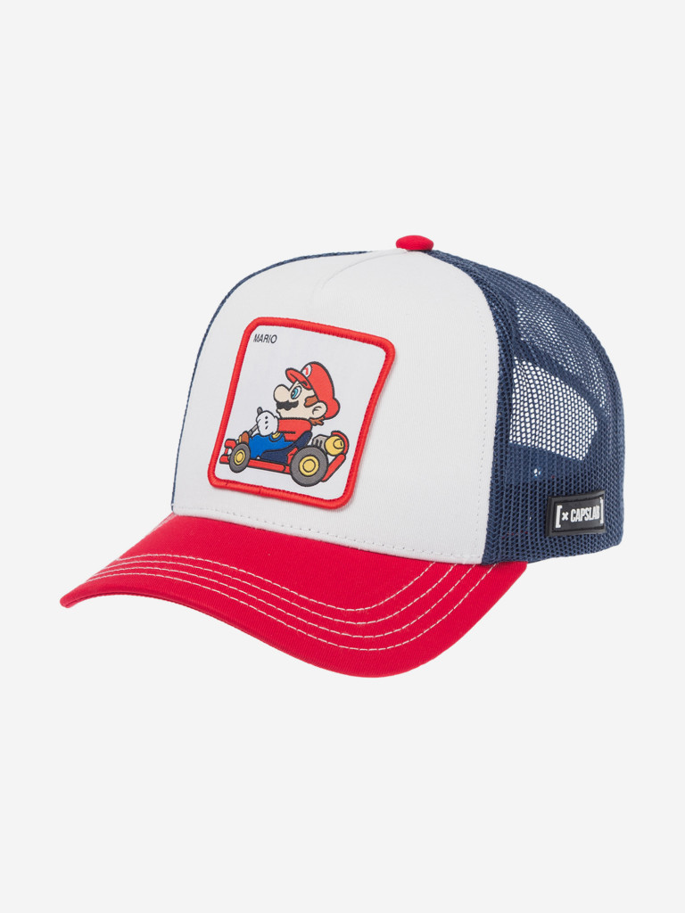 Бейсболка с сеточкой CAPSLAB CL/SMK2/1/CAS/CRU2 Super Mario Mario (красный)