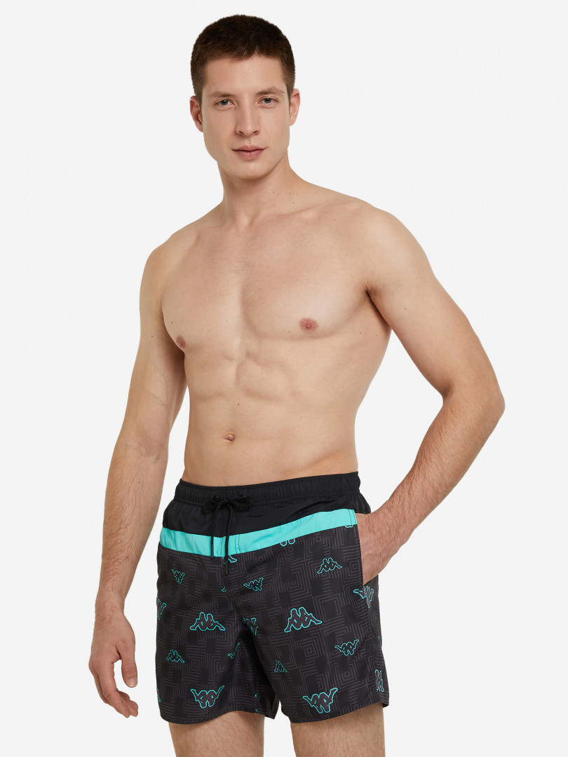 фото Шорты плавательные мужские kappa, черный