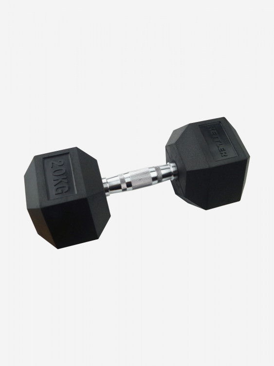 Гантель гексагональная обрезиненная KETTLER, 20 кг