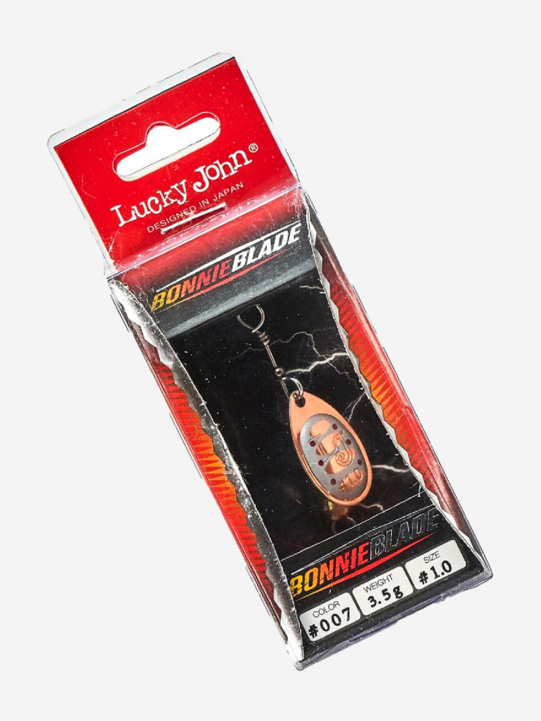 Блесна вращающаяся Lucky John BONNIE BLADE 1, вертушка LJBB01-007 в блистере, вес 3,5 г