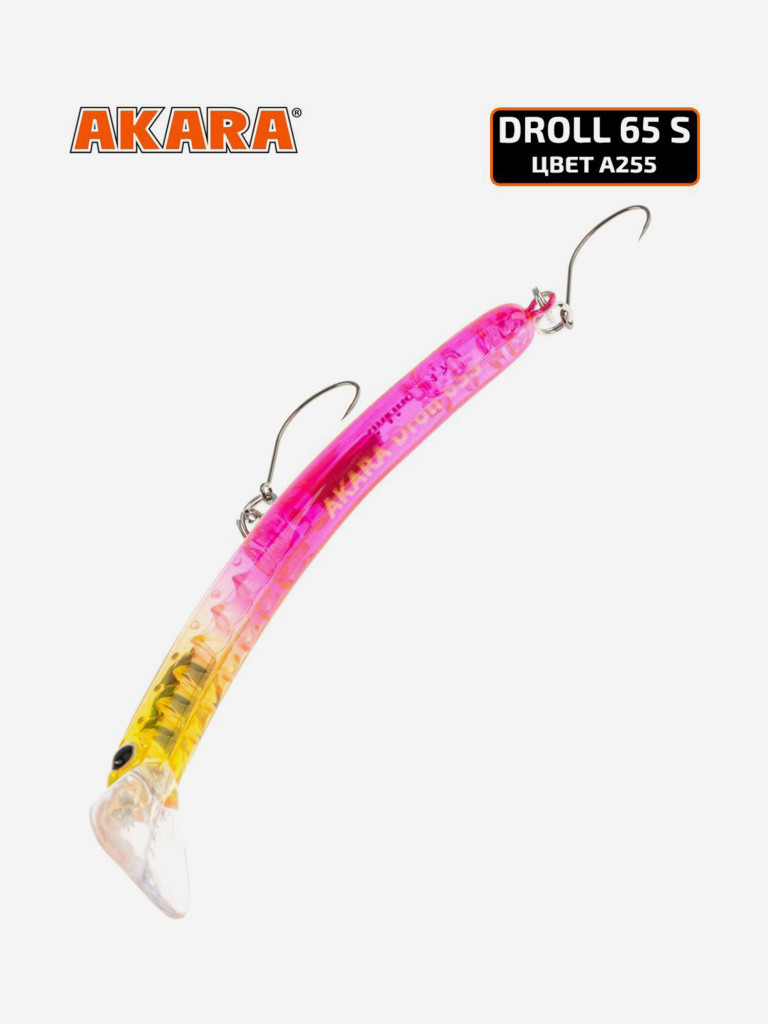 Воблер Akara Droll 65S минноу тонущий на форель 3,7гр A255