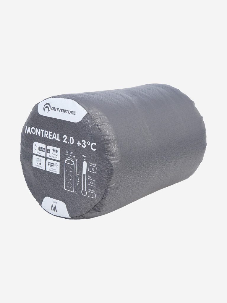 Спальный мешок Outventure Montreal +3 правосторонний