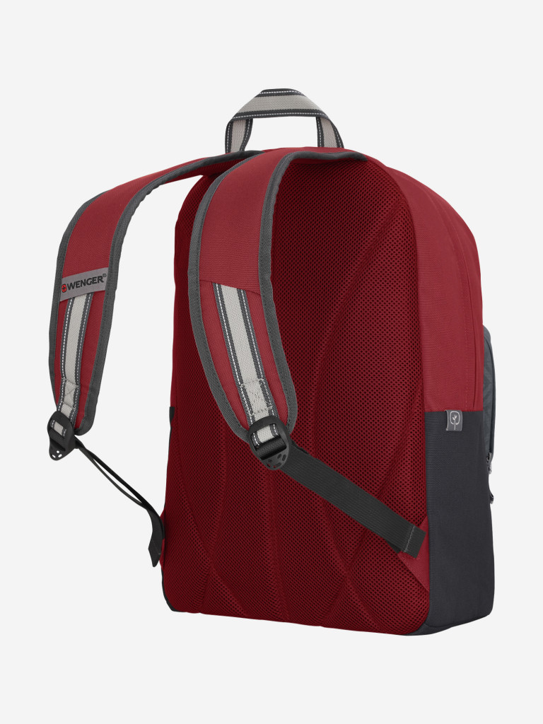 Рюкзак WENGER NEXT Crango 16", красный/черный, переработанный ПЭТ/Полиэстер, 33х22х46 см, 27 л.