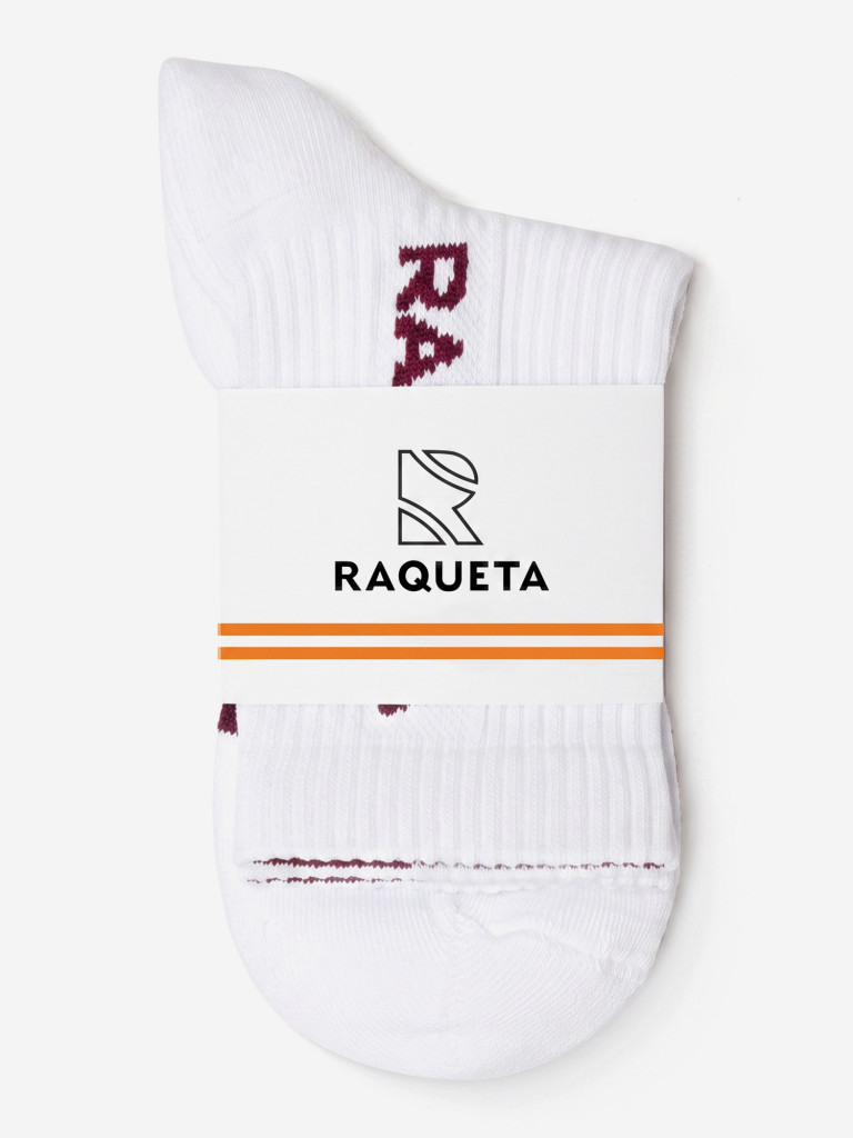 Носки Унисекс RAQUETA SPORT Tenista, белые c бордо