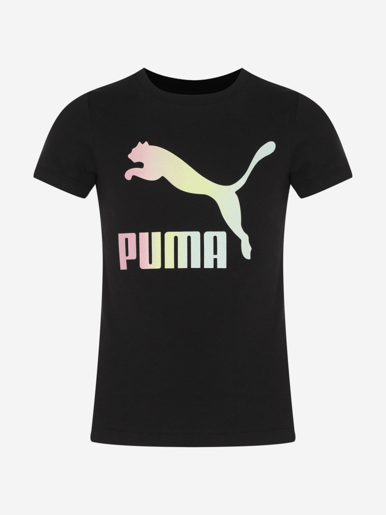 Футболка для девочек PUMA Classic Shiny Color Logo