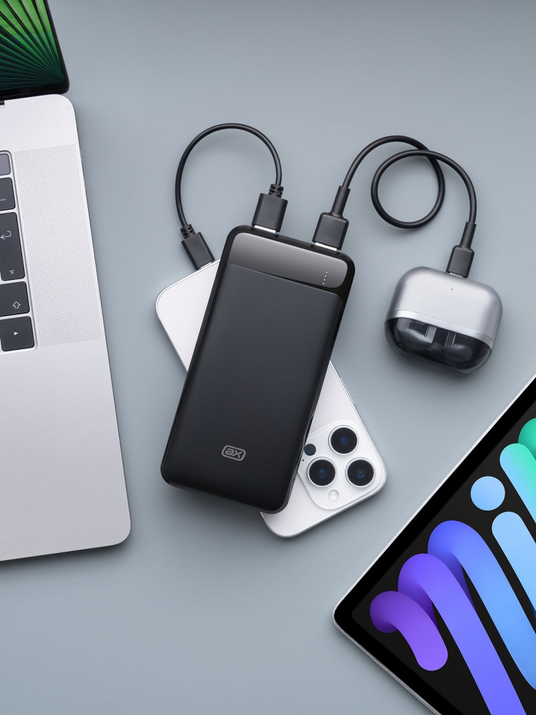 Внешний аккумулятор Type-C, 2xUSB, MicroUSB 20000 мА-ч, 10Вт