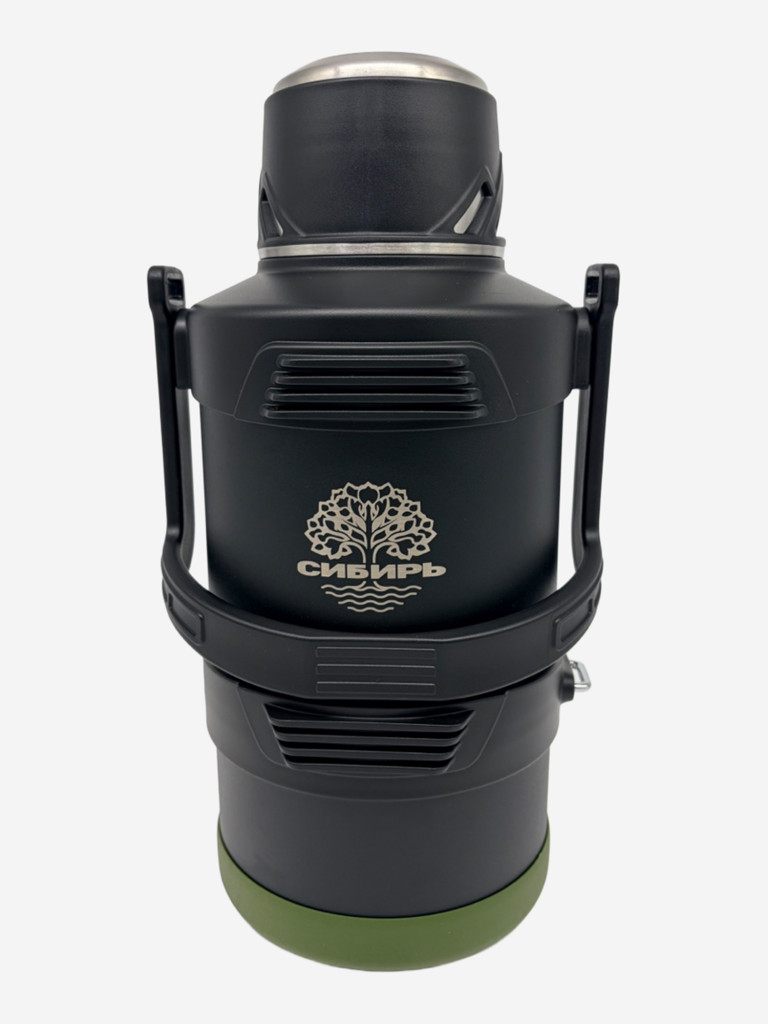 Термос для чая 4 литра СИБИРЬ с ручкой и ремнем для переноски