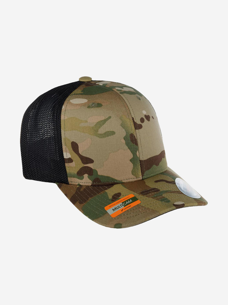 Бейсболка с сеточкой FLEXFIT 6511MC (оливковый)