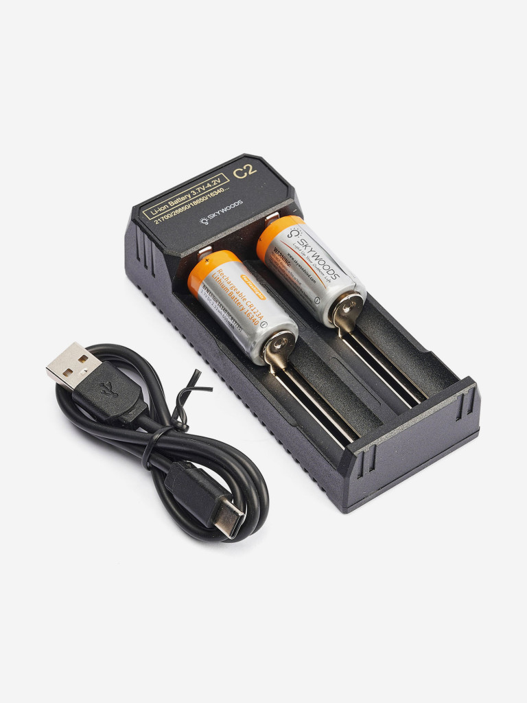 Зарядное устройство SKYWOODS для аккумуляторов 18650 - 26650