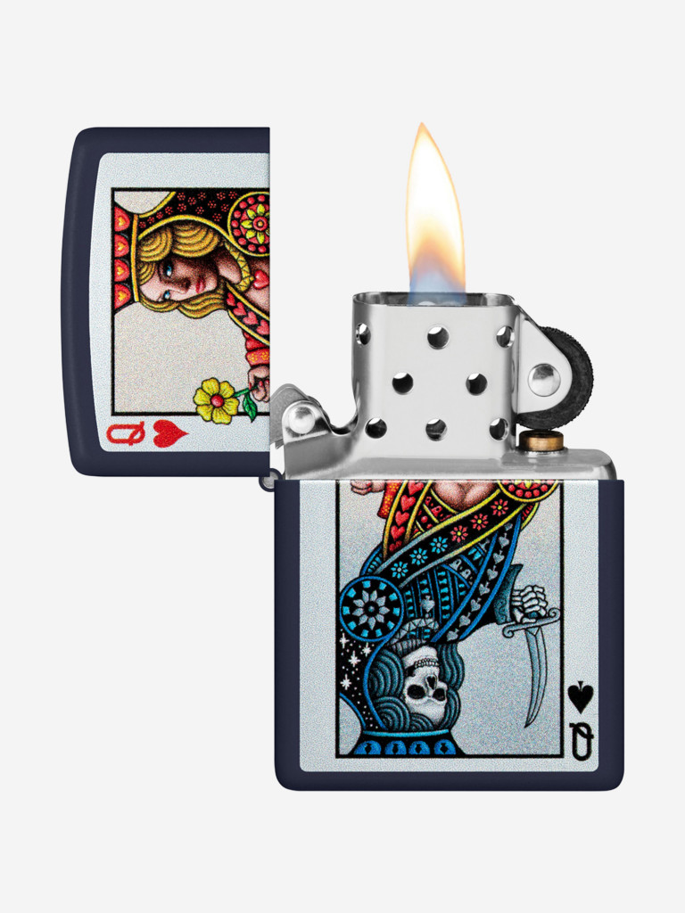 Зажигалка Zippo Queen Design Navy Matte