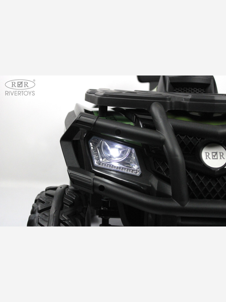 Детский электроквадроцикл RIVERTOYS T001TT 4WD зеленый