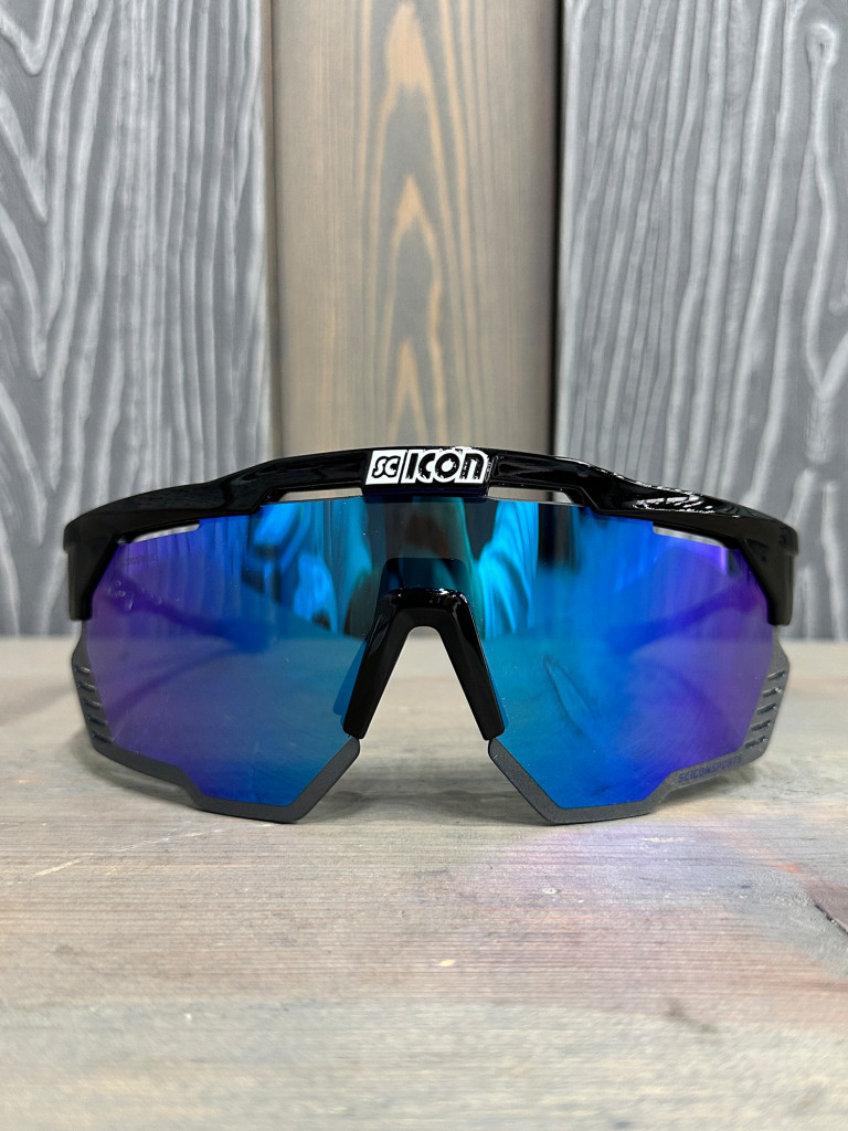 Очки спортивные Scicon AeroShade Kunken оправа Black Gloss линза SCNPP Multimirror Blue
