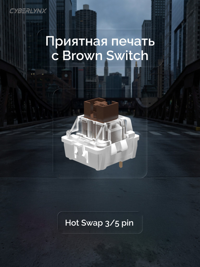 Игровая клавиатура CyberLynx BD104 (черный)