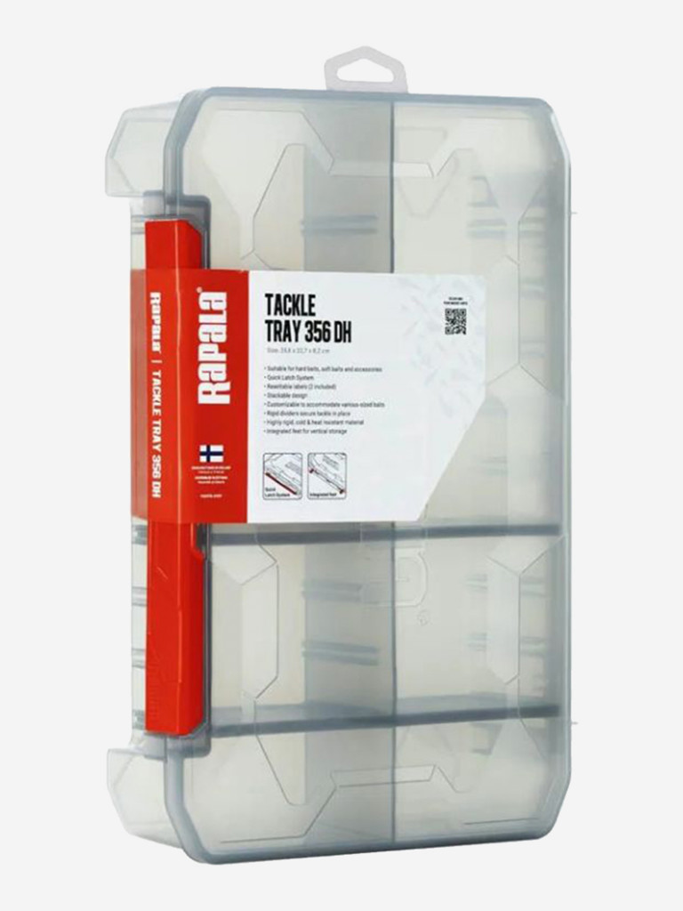 Коробка рыболовная Rapala Tackle Tray 356 Deep Half, 6 секций
