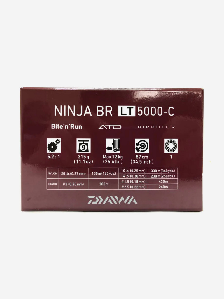 Катушка фидерная безынерционная DAIWA 20 NINJA BR LT 5000-C
