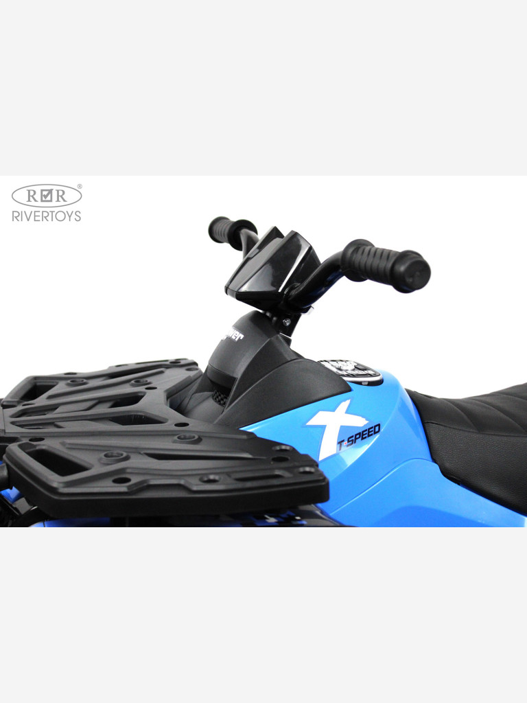Детский электроквадроцикл RIVERTOYS T001TT 4WD синий