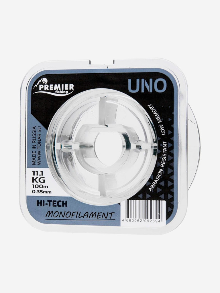 Леска для рыбалки Premier Fishing UNO Nylon 0,35мм, 100м, 11кг, прозрачный
