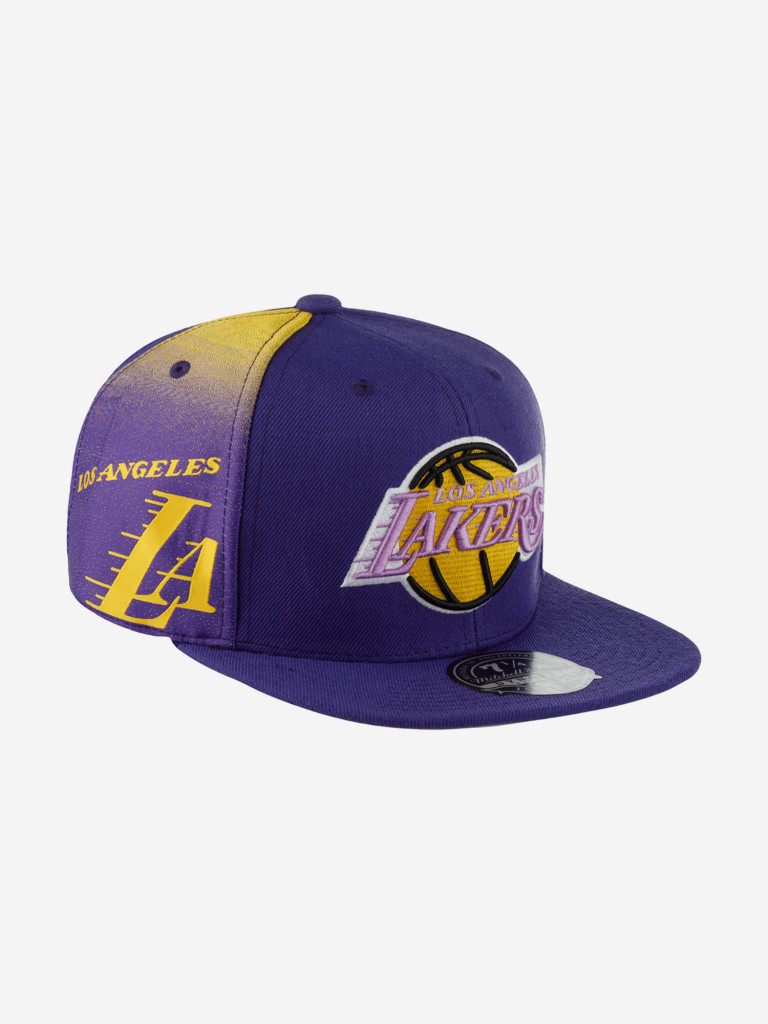 Бейсболка с прямым козырьком MITCHELL NESS HHSF2990-LALYYPPPPURP Los Angeles Lakers NBA (фиолетовый)