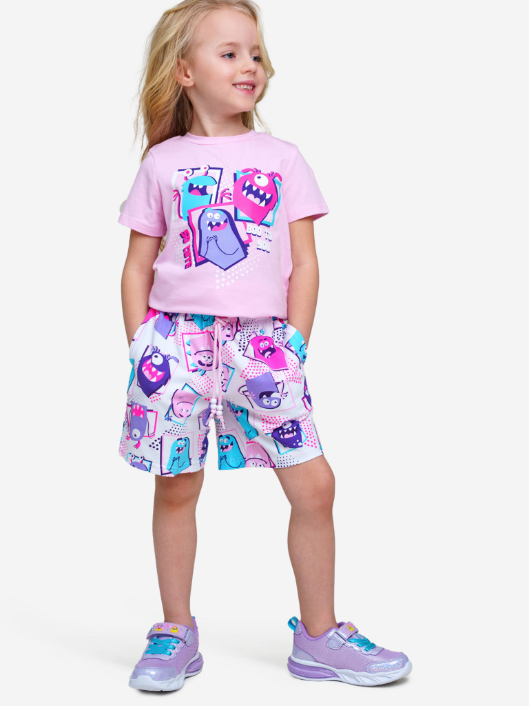 Комплект Playtoday для девочки: футболка, шорты