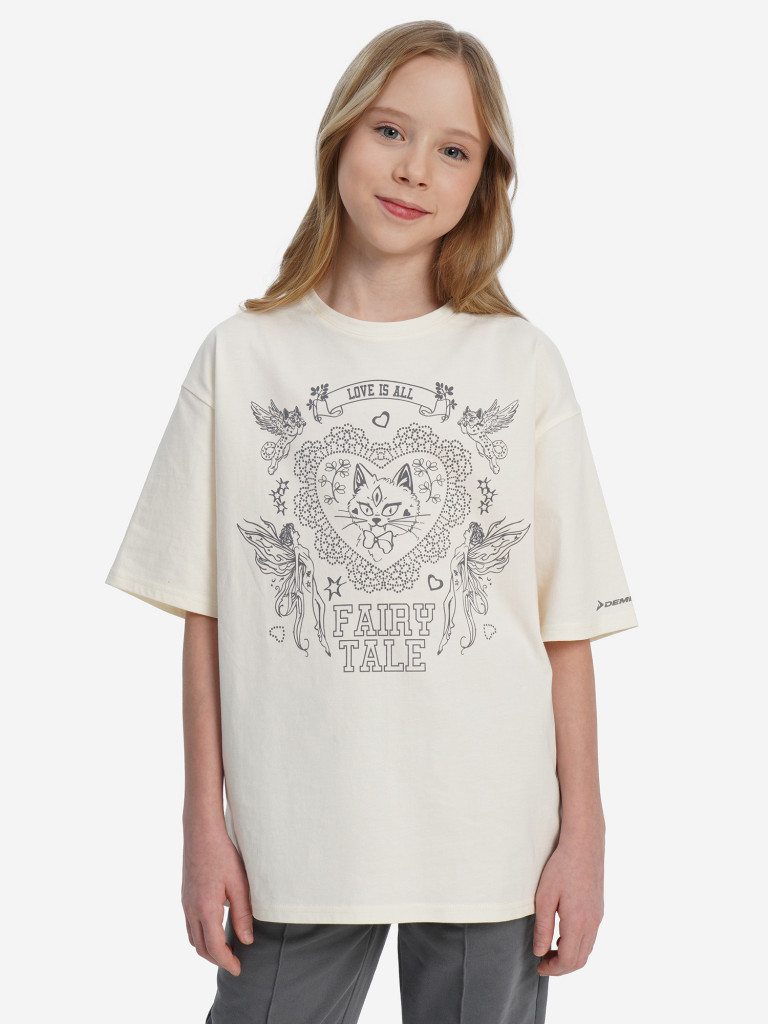 Футболка для девочек оверсайз Demix
