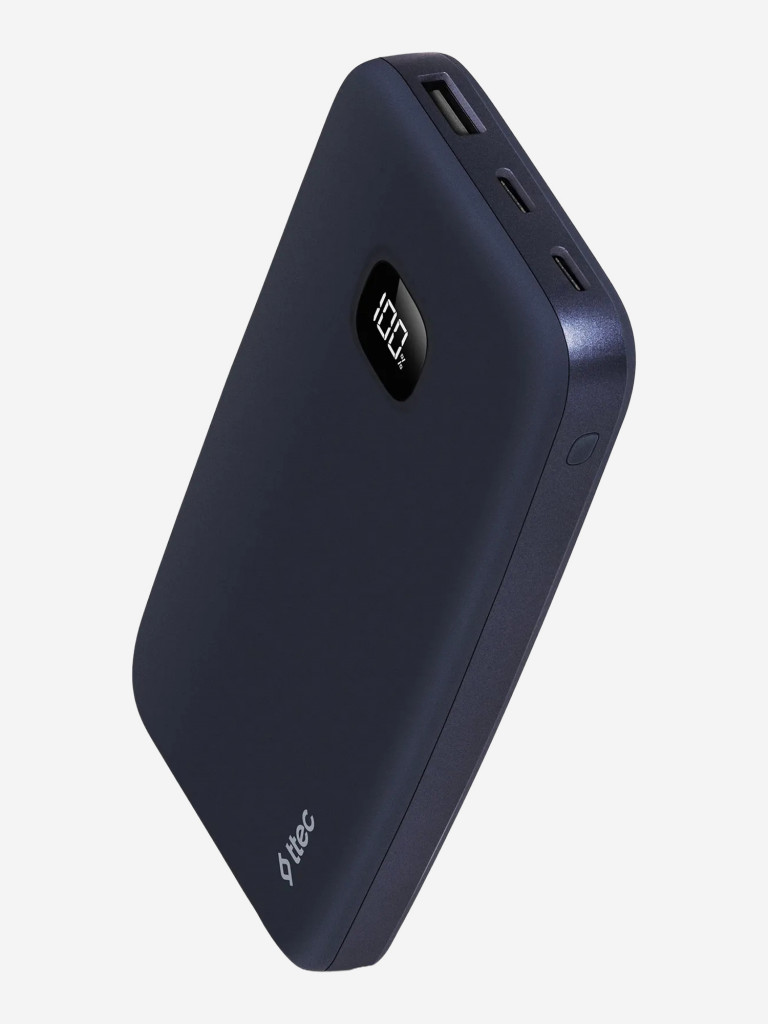 Внешний аккумулятор TTEC ChargeUp LCD 10.000mAh. Цвет: темно-синий