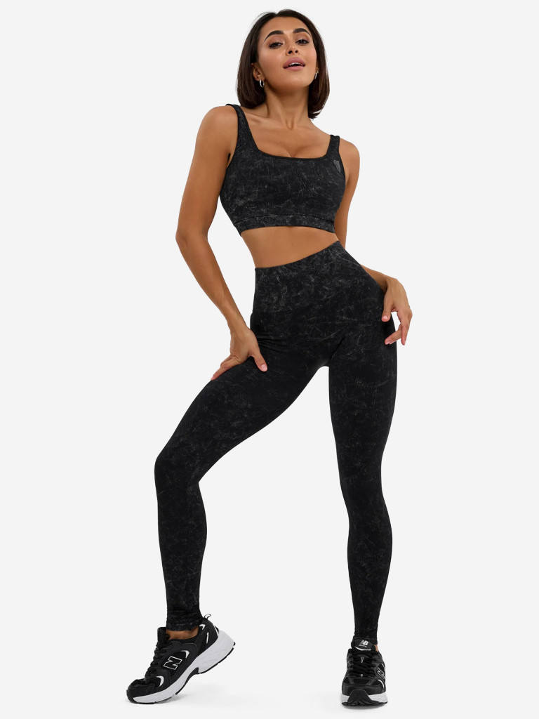 Лосины женские Bona Fide: Marble Leggings "Black"