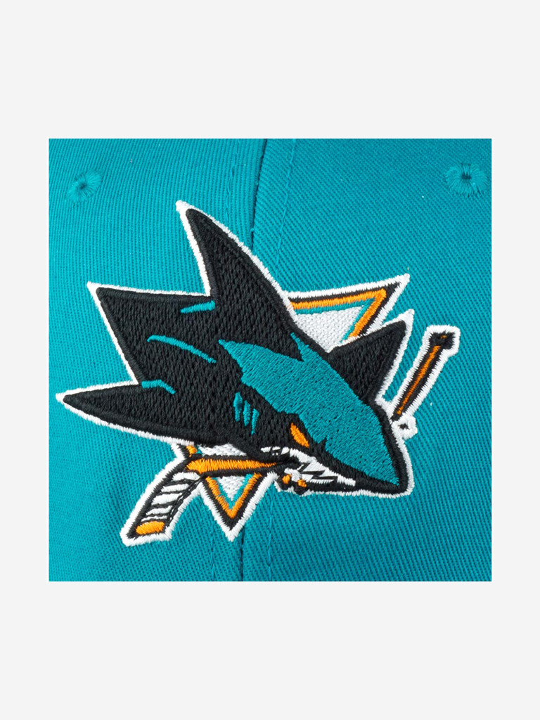 Бейсболка MITCHELL NESS MN-NHL-EU127-SANSHA-TEA San Jose Sharks NHL (голубой)
