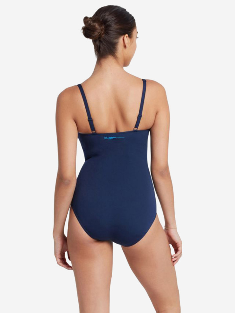 Купальник слитный с чашечками ZOGGS Aqua Digital Ruched Front